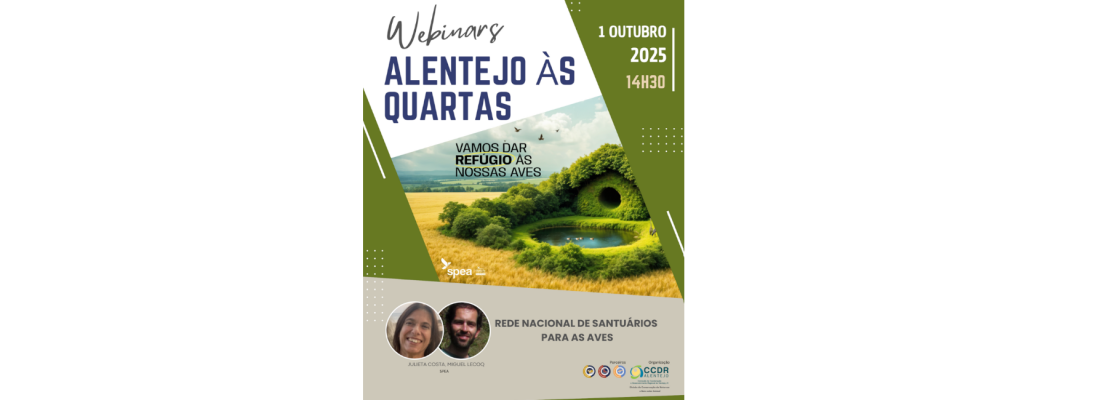 Rede Nacional de Santuários para as Aves – 1 Outubro(14h30)